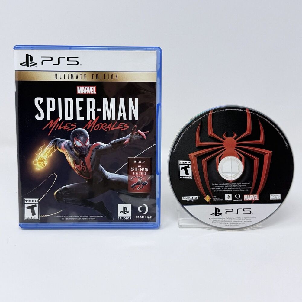 Marvel's Spider-Man Miles Morales Ultimate Edition PlayStation 5 PS5 2020 CIB